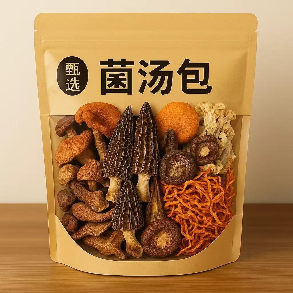 【一包含3根羊肚菌】菌汤包大分量60g装高品质菌菇煲汤鲜美菌汤包