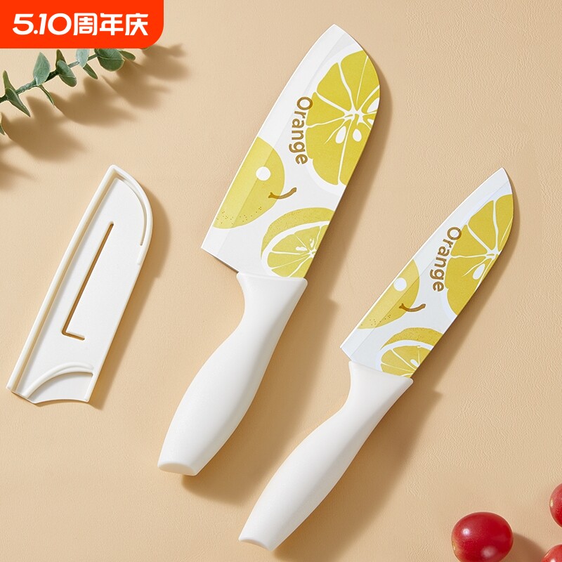 水果刀菜刀家用不锈钢切菜刀切片刀女士厨房辅食刀具套装厨师专用