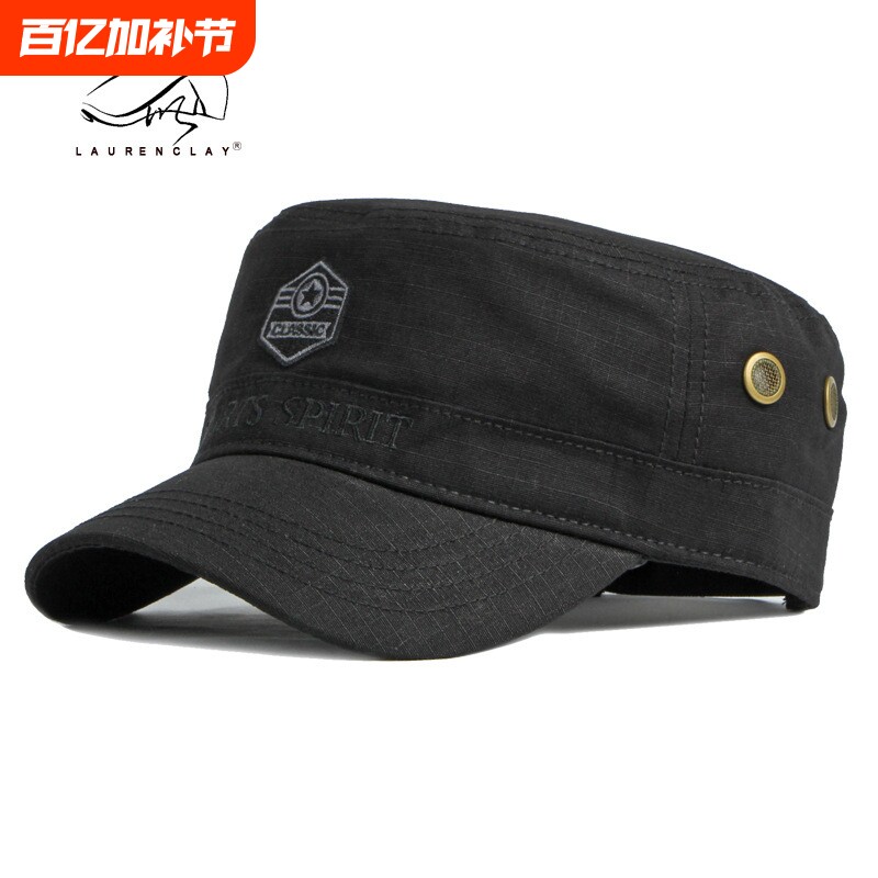 春夏季棉质鸭舌帽男韩版时尚刺绣帽子女户外休闲防晒遮阳帽平顶帽