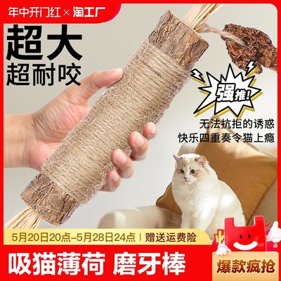 木天蓼磨牙棒猫玩具自嗨解闷耐咬猫薄荷球逗猫棒猫咪用品猫猫神器