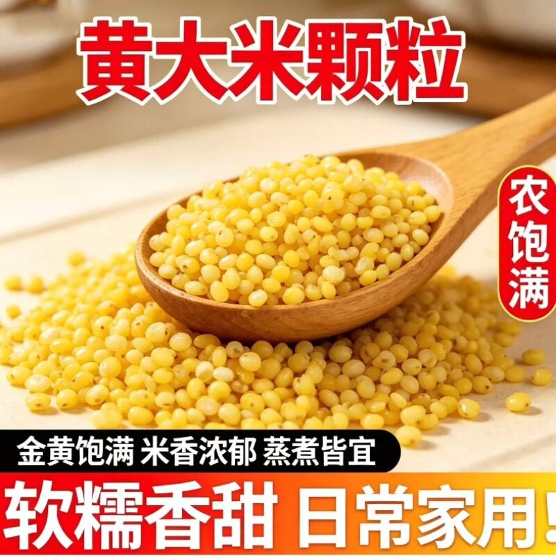 黄小米大黄米无中间商煮粥营养五谷杂粮饭主食农家自产当季粗粮图片