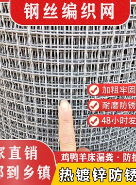 热镀锌钢丝网围栏铁丝网鸡羊床漏粪养殖网防护网编织网格筛网防锈