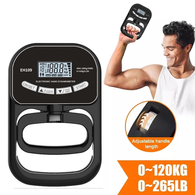 跨境电子握力测试器中考医院体测训练ElectronicHandDynamometer