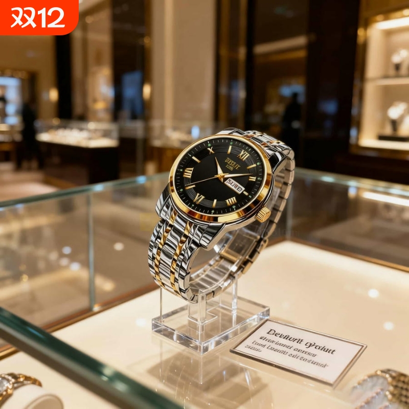 男款手表全自动非机械表正品名牌商务石英腕表高级感男士夜光新款