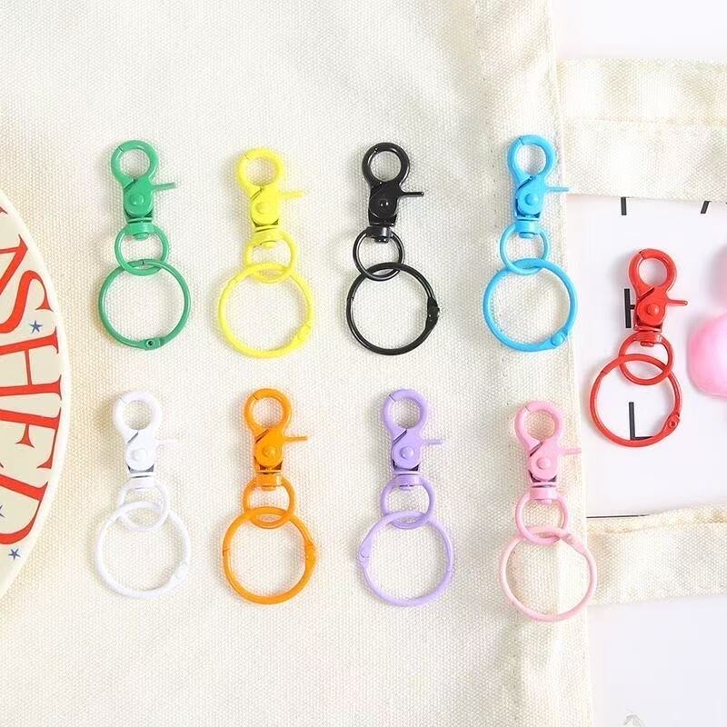 彩色8字扣龙虾扣配件连接扣diy套装钥匙扣配饰挂件材料批发环扣