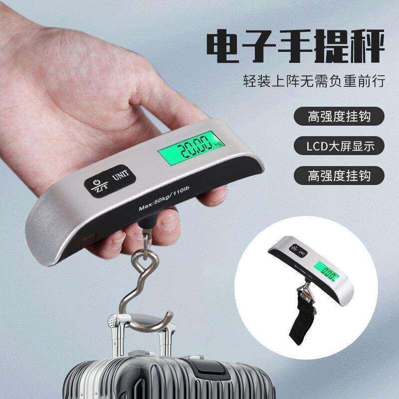 精准便携手提秤勾称迷你电子秤高精度行李称家用称菜钓鱼旅行电池