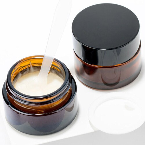 玻璃面霜分装瓶化妆护肤品小样面霜盒旅行小空瓶子补水避光清洁