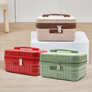 方盒手提行李箱附加包女14寸登机轻便可套拉杆小清新化妆箱子