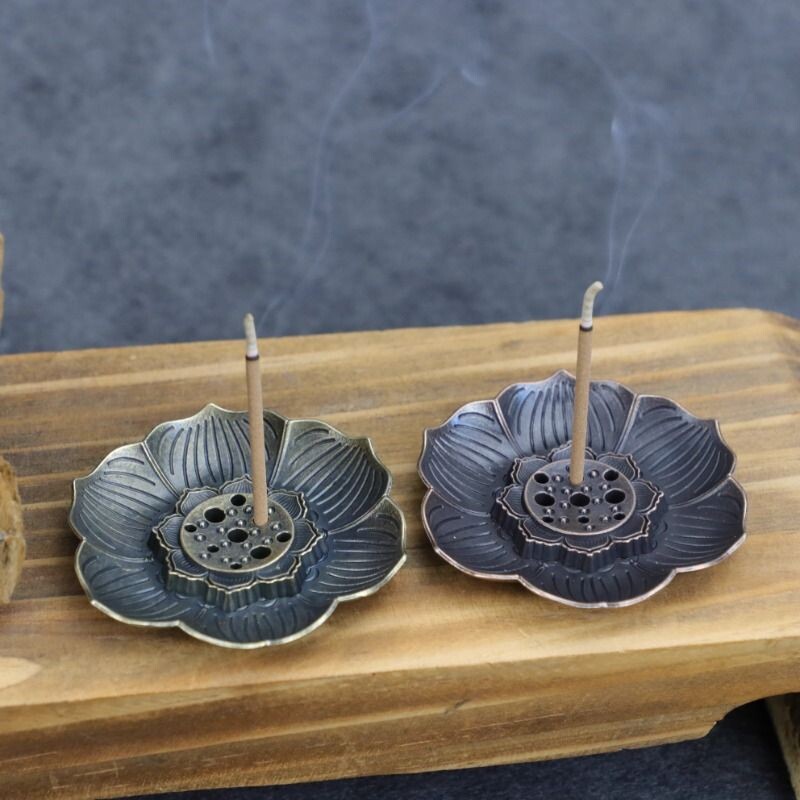 梅花香插盘二件套香插香座家用室内盘香线香托香盘禅意香炉香薰炉