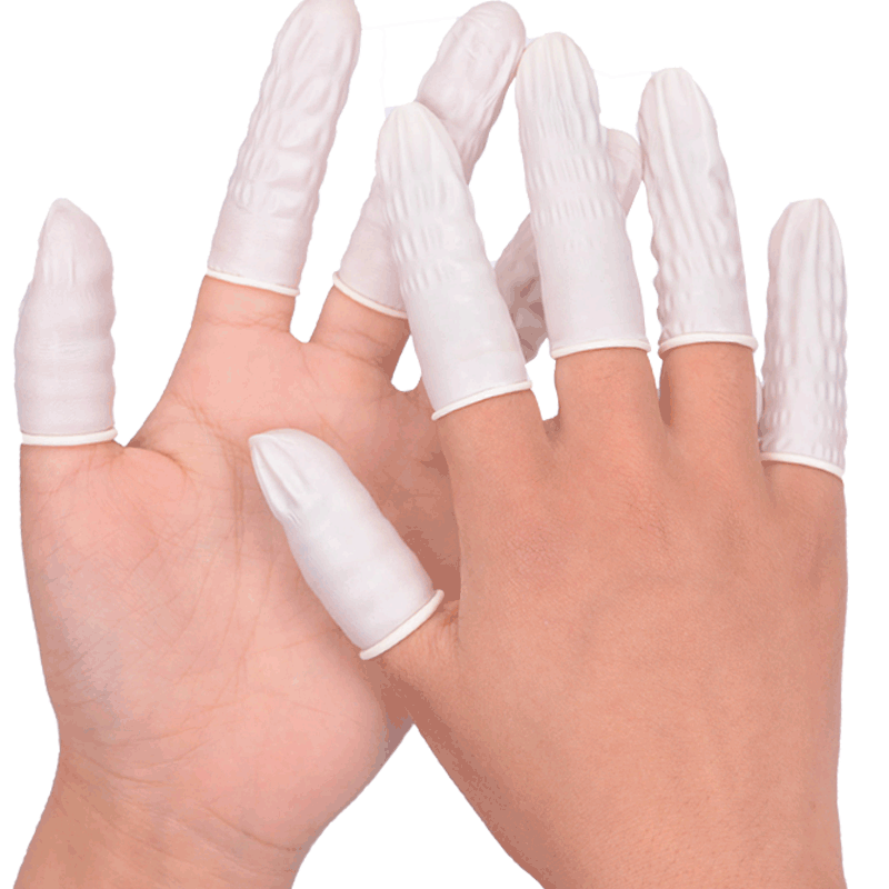 乳胶手指套保护套麻点橡胶防滑耐磨点钞分翻页印刷指甲套护手指