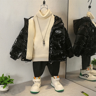 童泰款儿童羽绒棉服女童棉袄加绒加厚款宝宝冬季免洗外套内胆白色