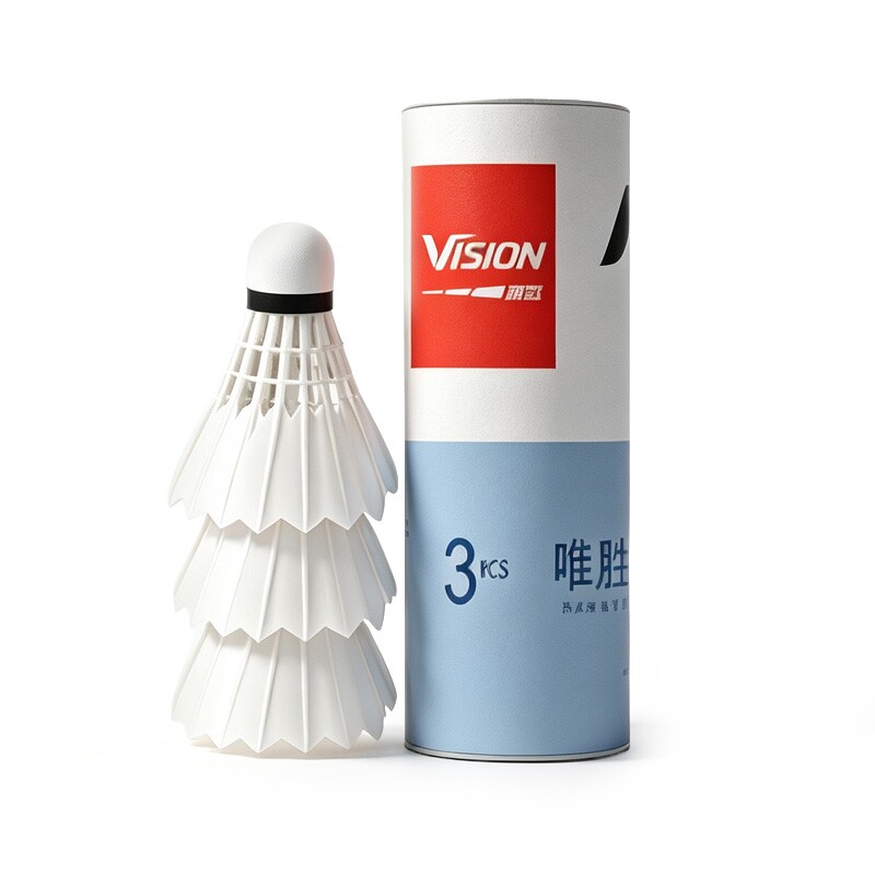 VISION唯胜羽毛球软木球头室内外训练球多规格