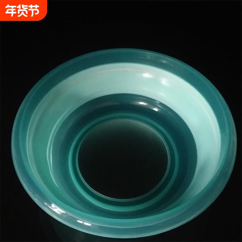 带磁折叠盆 可拉饵饵料盆 便携开饵碗 垂钓用品渔具配件批发