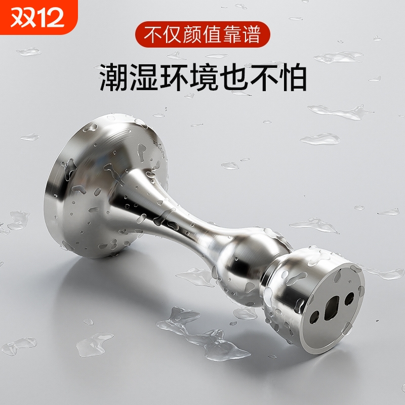 门吸免打孔新款304不锈钢强磁吸门阻器防撞门碰门挡器地吸开门