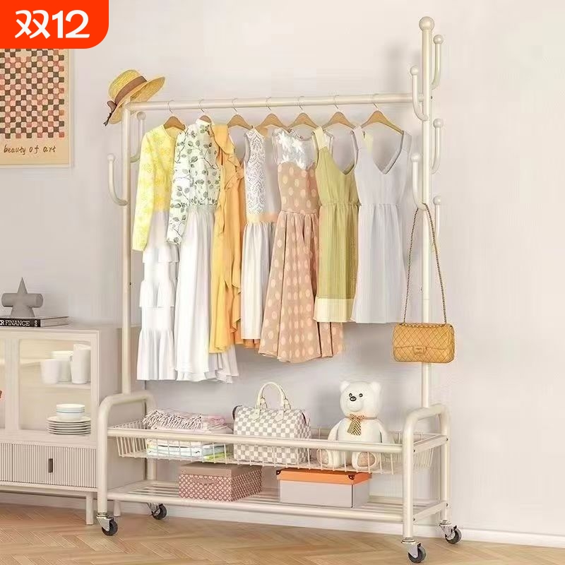 移动衣帽架碳钢材质|千人加购