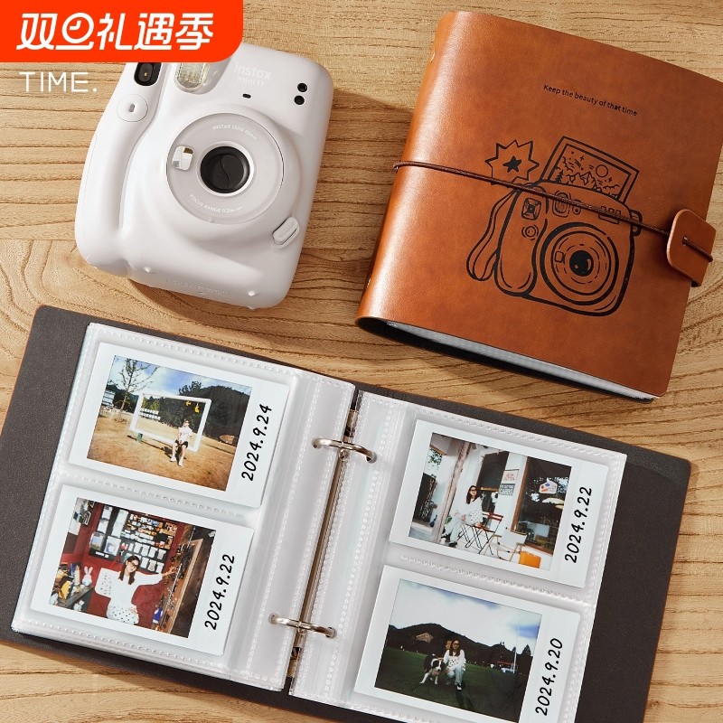 3寸拍立得小相册本纪念册儿童家庭大容量成长纪录册diy情侣活页本覆膜记录回忆