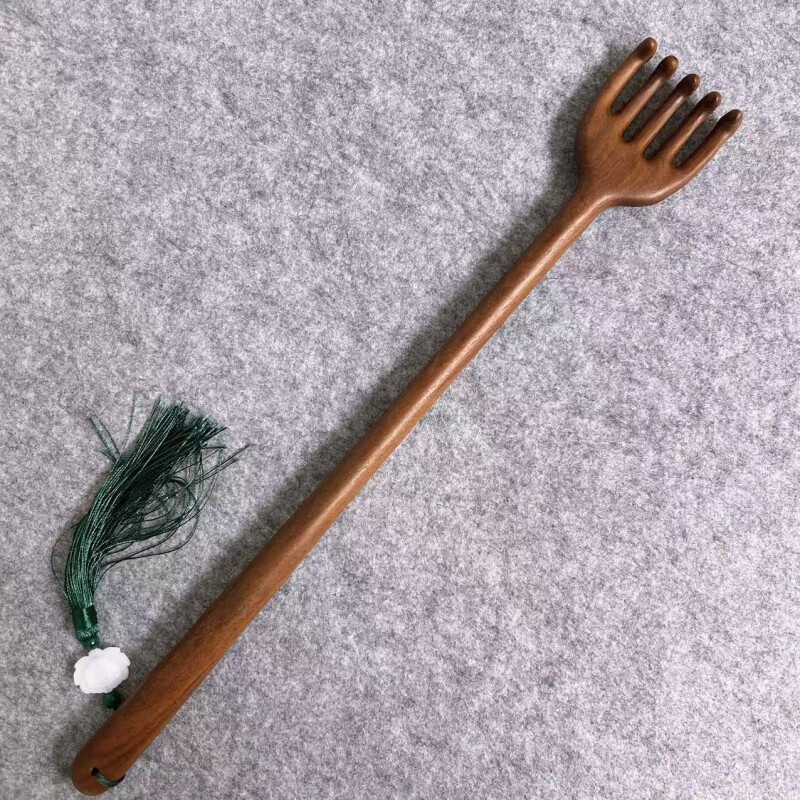 檀木加长大手痒痒挠抓背器耙子挠痒背部不求人实木老头多功能抓痒