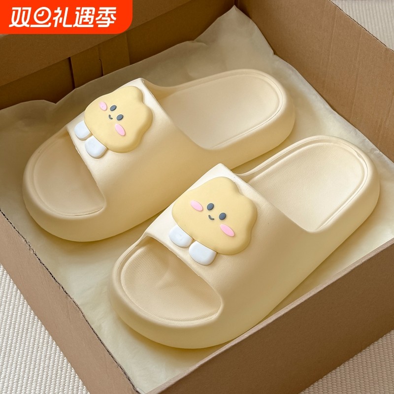可爱厚底拖鞋女款夏季外穿2025新款室内家居浴室防滑防臭软底凉拖