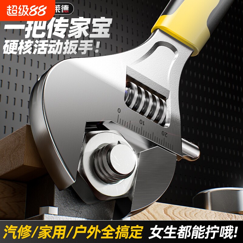 活动扳手套装工具万能图片