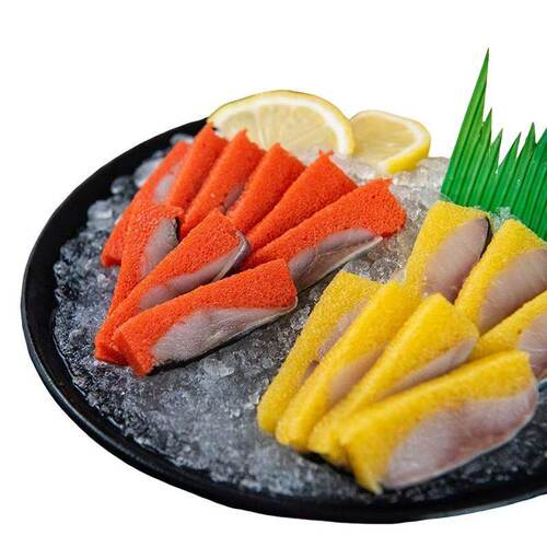 希零鱼籽即食日式寿司料理红黄搭配生鱼片希鲮鱼籽西鳞鱼籽刺身