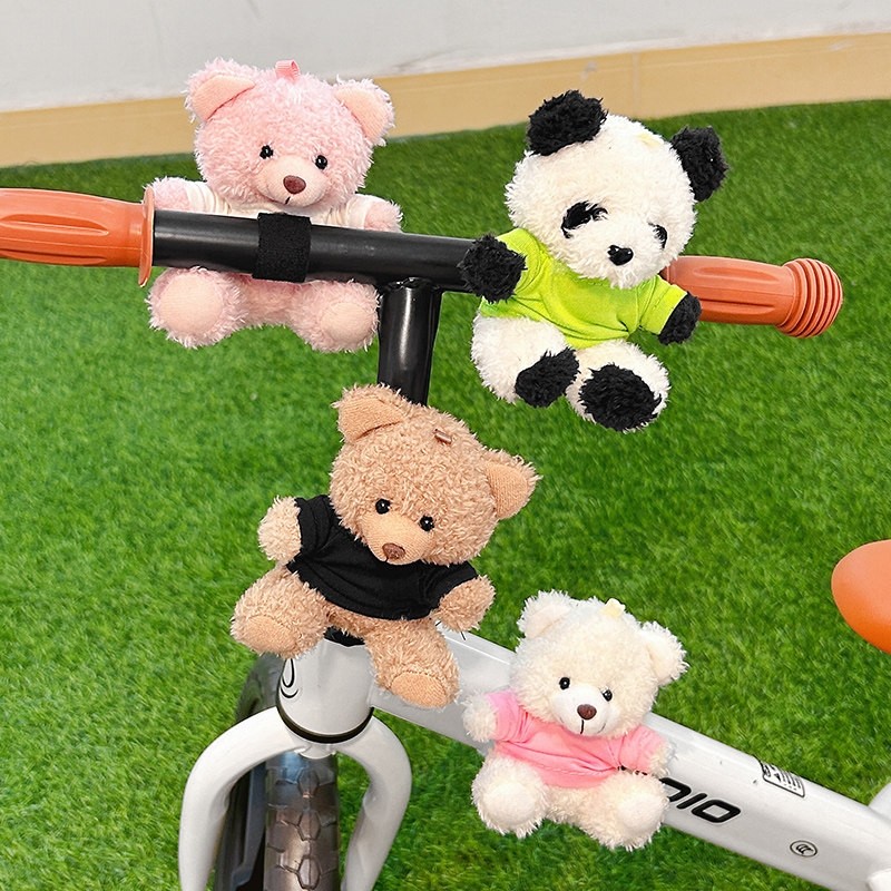 儿童自行车装饰玩偶小配件可爱卡通平衡滑板车车骑行公仔摆件