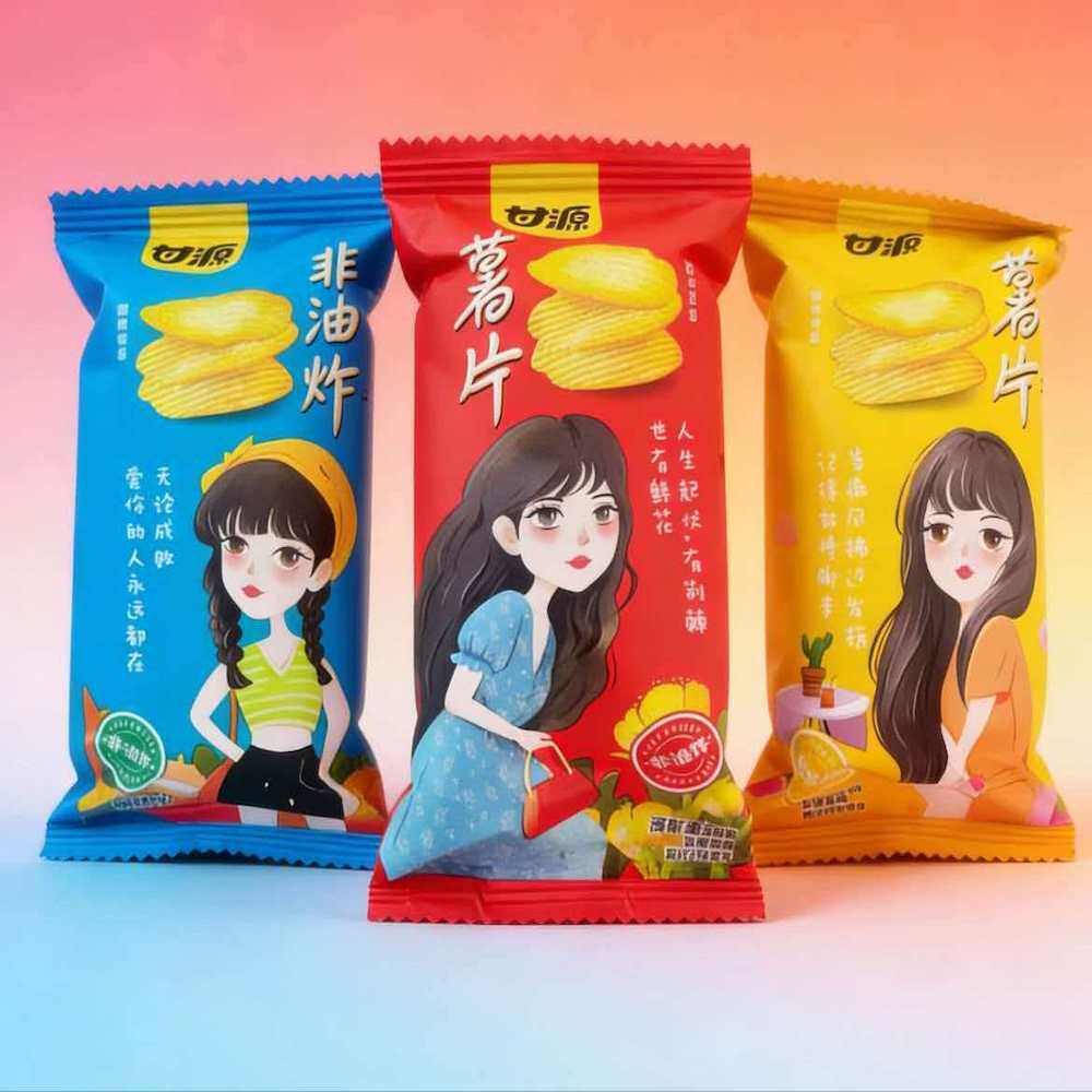 甘源薯片番茄味小包装独立非油炸原味青瓜味网红解馋零食MS