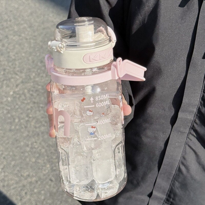 运动水杯子吨吨夏季便携耐高温健身学生女吸管男生防摔大容量水壶