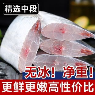 【无冰衣】新鲜带鱼宽带鱼段冷冻中段刀鱼野生特大带鱼段海鲜批发