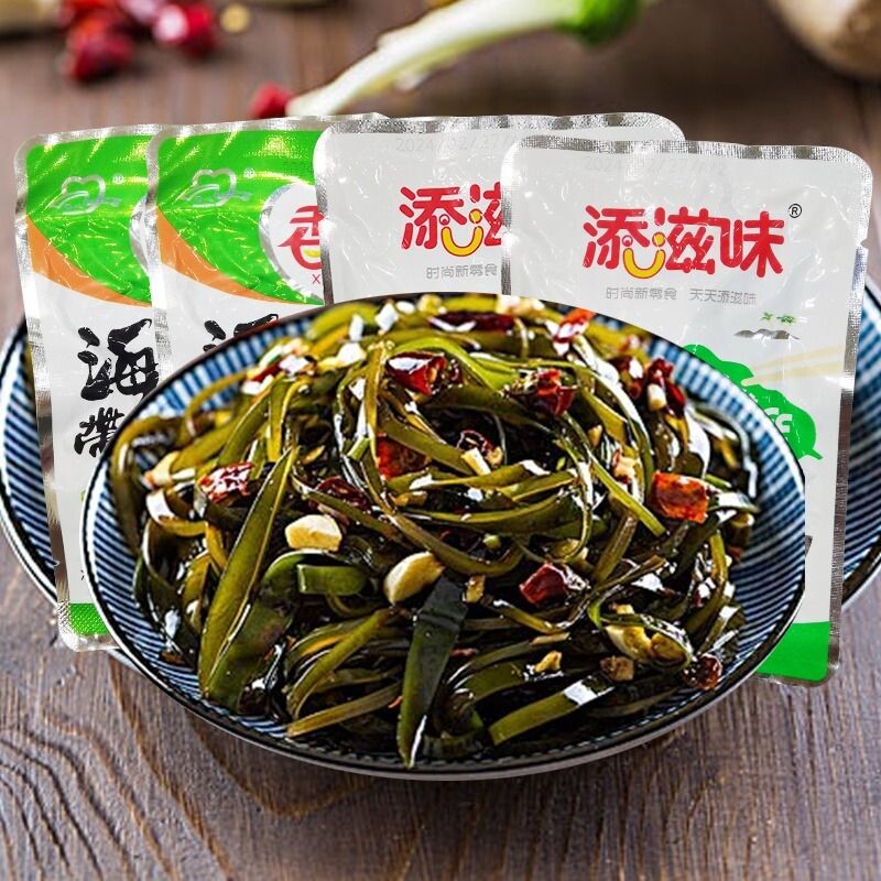 开袋即食海带丝香辣下饭下酒菜麻辣网红爆款零食独立包装辣味袋装