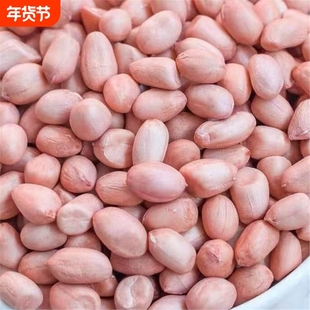新鲜花生米新货散装粉白皮粉红花生仁商用家用白沙无壳去壳