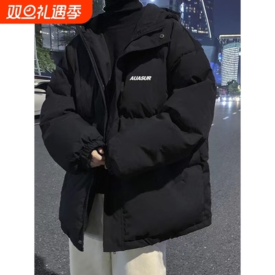 户外棉服男款2025新款冬季连帽冬装外套男士大码羽绒棉衣男生男装
