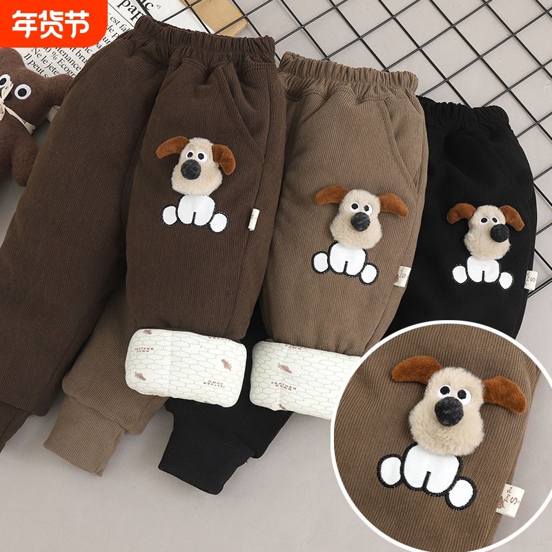 一条过冬儿童棉裤三次加厚束脚裤零下10-20度夹棉冬天卡其色黑色,童装/婴儿装/亲子装,裤子,淘宝优惠券,粉丝福利购,淘宝优惠卷