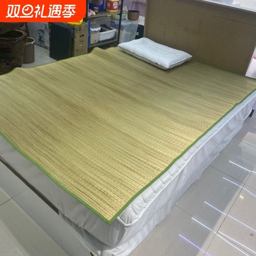 老式夏季草席天然1.5m加厚1.2m家用单人学生宿舍直筒0.8米宽草席