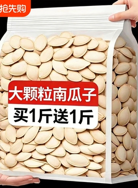 南瓜籽原味南瓜子新货生熟大颗粒炒货休闲零食批发袋装500g1000优