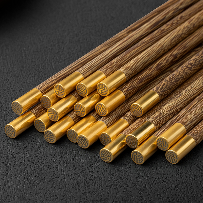 鸡翅木筷子家用高档2025家庭新款防滑不易发霉无漆无蜡实木耐高温