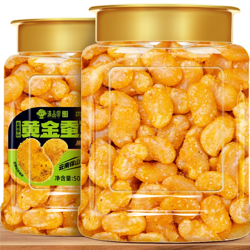 农科院黄金蚕豆片香酥兰花豆瓣怪味胡豆炒货豆类零食牛肉味下酒菜