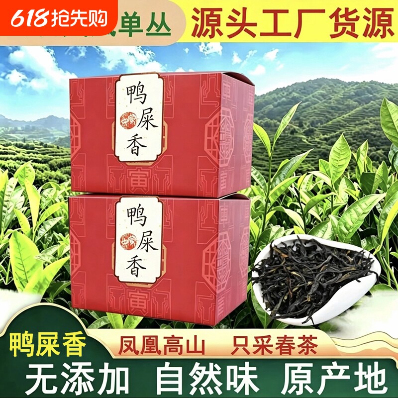 【凤凰单丛】中寅高山鸭屎香浓香型单枞茶炭焙春茶潮州乌龙茶500g