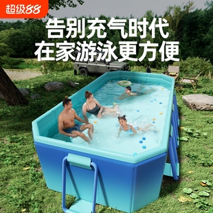 免充气游泳池可折叠支架家用儿童水池婴儿游泳桶户外泳池夏天玩水