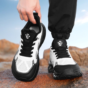 冬季男鞋户外徒步轻便舒适软底不累脚休闲防滑耐磨运动大头老爹鞋