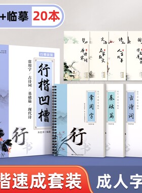 行楷凹槽成人速成练字套装反复用