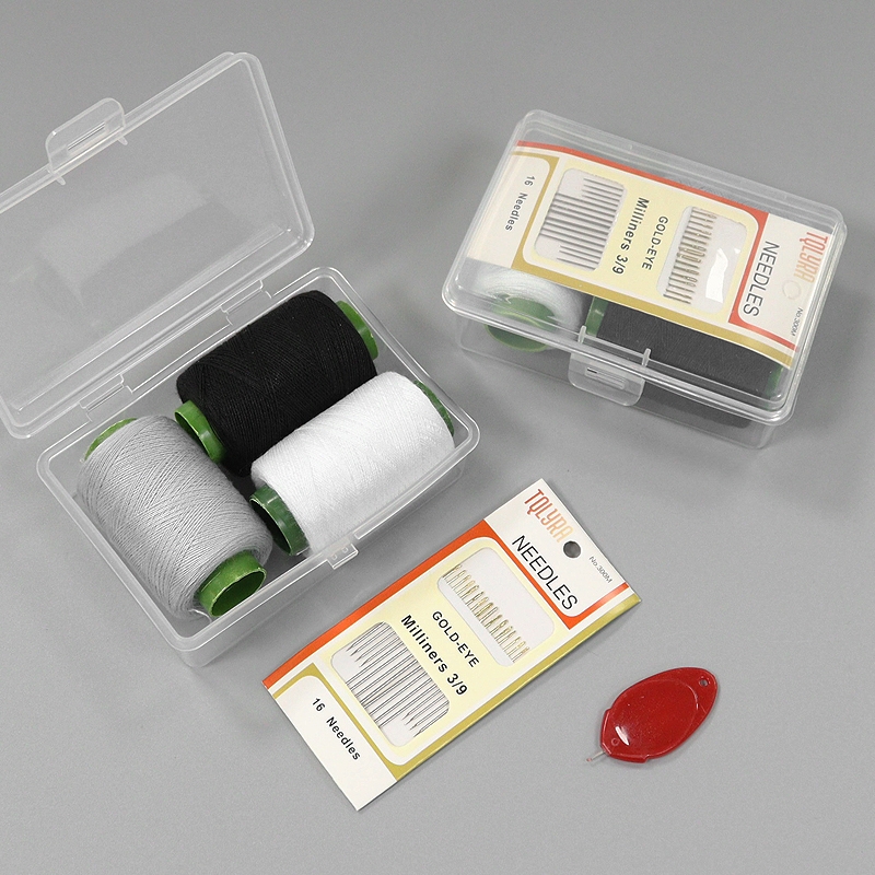 T针线盒B1pf0-家用针线盒工具宿舍缝补衣服针线家庭便携线盒