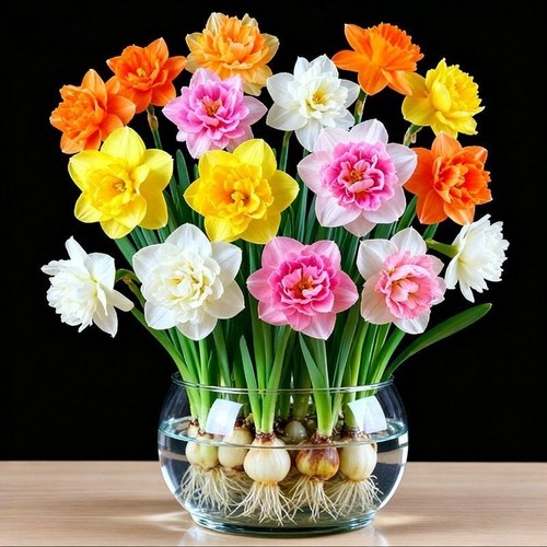 洋水仙花水养盆栽四季开花卉植物室内花绿植水培懒人好养客厅阳台