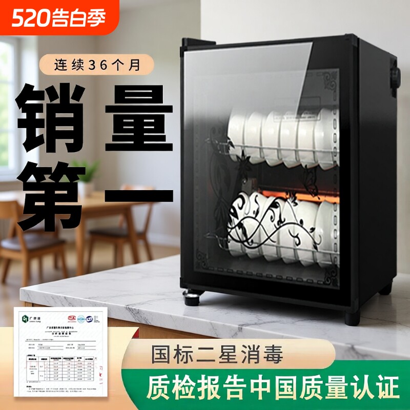 小型消毒柜家用立式台式新款餐具消毒烘干碗筷柜厨房收纳大容量