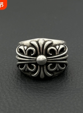 ODEK高级感复古守护者戒指大号欧美小众嘻哈指环霸气朋克经典男女