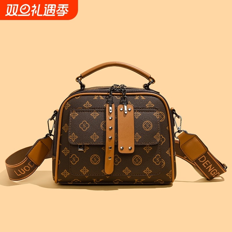 新款大容量手提包洋气百搭斜跨包妈妈包轻奢女包小方包斜挎单肩