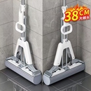 免手洗海绵吸水胶棉拖把家用一拖净新款 大号胶棉头地拖墩布 对折式