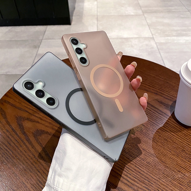 适用于三星S25FE手机壳超薄磨砂galaxys24fe保护套s20ef全包透明SM-S731B磁吸外壳721B海外版s23男女款21防摔