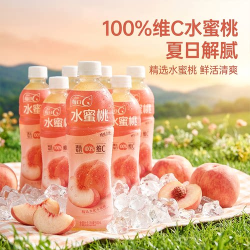 康师傅水蜜桃汁果汁茶饮料500ml