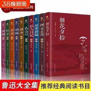 鲁迅经典作品集全套10册 初中生学生课外书阅读书籍 孔乙己阿Q正传朝花夕拾狂人日记故乡呐喊彷徨野草祝福故事新编 鲁迅文集全集