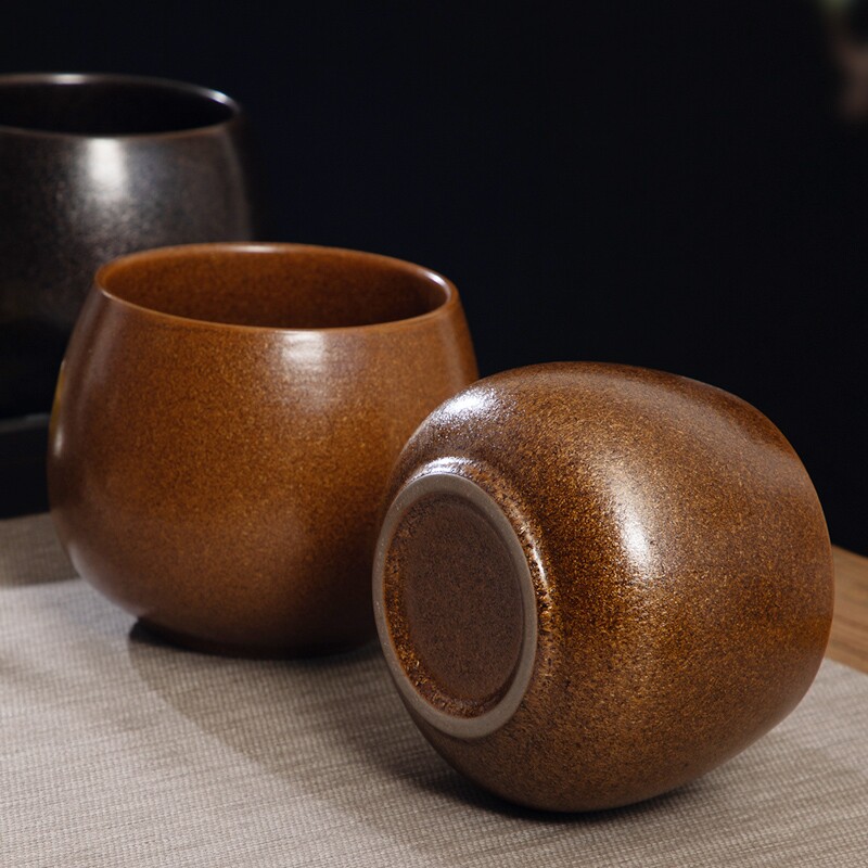 微瑕茶洗茶渣缸陶瓷大号水盂废水桶桌面烟灰缸茶具配件复古茶水缸图片